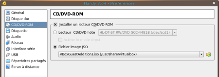 monter l'image vboxguestadditions.iso