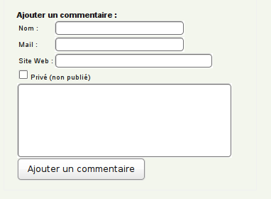 entrer un commentaire entrer un commentaire