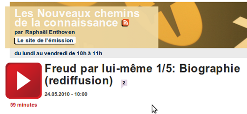 “Écoutez” France Culture… en mp3 (2)