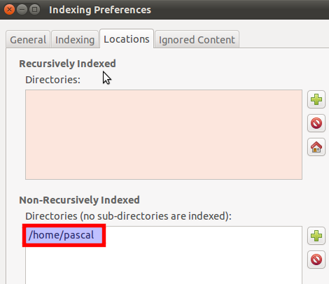Indexing Preferences Indexing Preferences