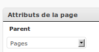Attributs de la page