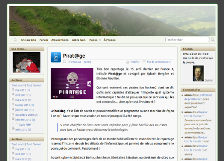 le thème Suffusion personnalisé le thème Suffusion personnalisé