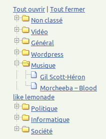 le plugin wp-dtree en action