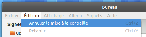 annuler mise à la corbeille annuler mise à la corbeille