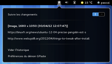 gpaste extension gpaste extension