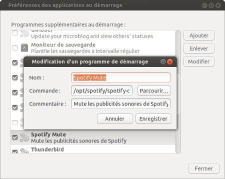 Applications au démarrage Applications au démarrage
