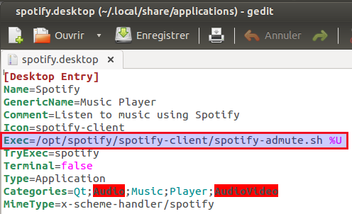 modifier le fichier spotify.desktop modifier le fichier spotify.desktop