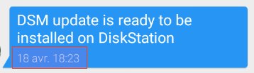 Notification SMS