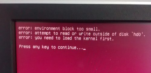 Passage en boot UEFI d'Ubuntu sur le PC