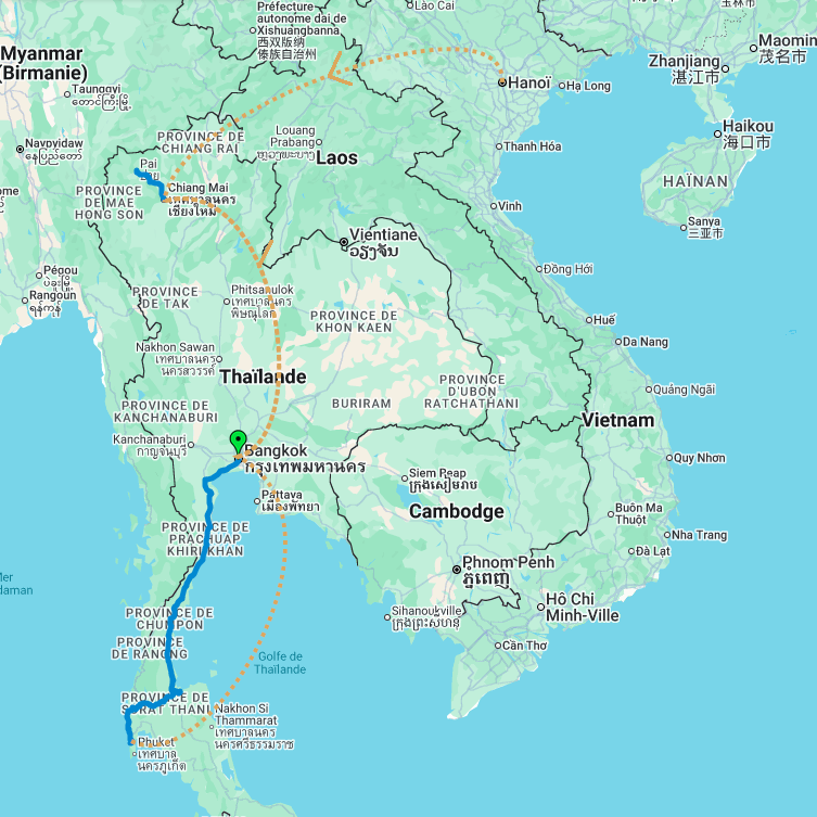 Journal de voyage Asie 2024 - Thaïlande & Retour